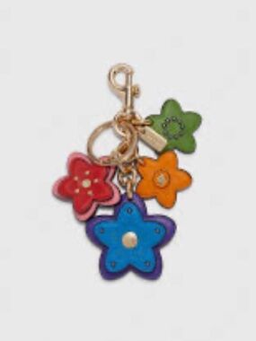 NWT Coach Wildflower Bag Charm Keychain